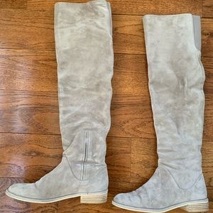 Stuart Weitzman Rockerchic Fossil suede 6.5